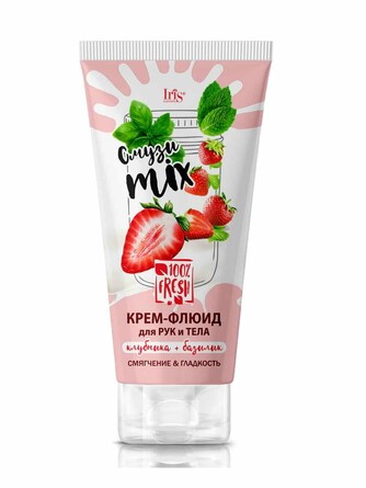 Крем-флюид для рук и тела Клубника и базилик Смузи Mix 180 мл Iris Cosmetic