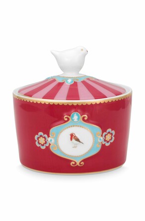 Сахарница Love Birds Medallion Red-Pink, 300 мл Pip Studio