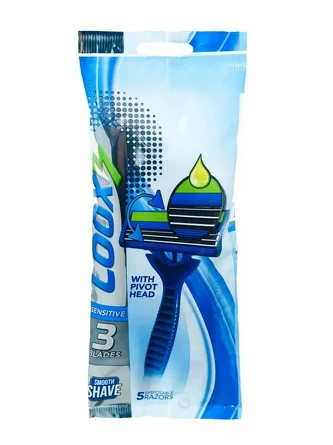 Набор станков одноразовых 3 лезвия с полоской (5 шт.) Loox Blue Platinum Treet 