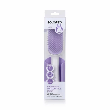 Расческа для чувствительной кожи головы в футляре Solomeya