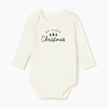 Боди с длинным рукавом Christmas Крошка Я