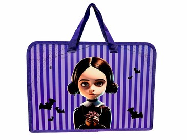 Папка пластиковая с ручками (тесьма) Вэнсдэй, формат А4 Centrum