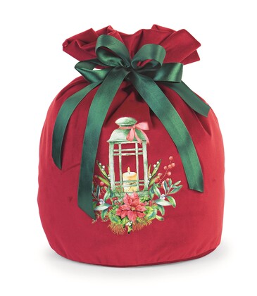 Мешок бархатный для подарков Ø24 см x35 см TonoSUTono