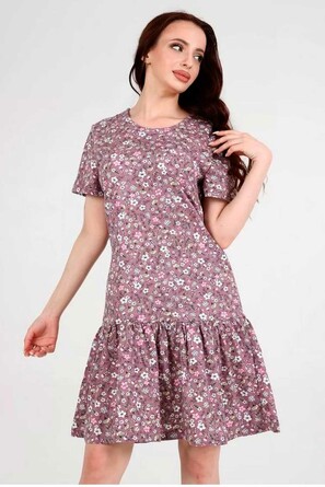 Платье с воланом Avrora Texdesign