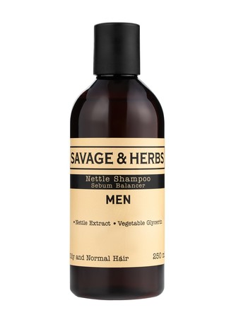 Мужской шампунь травяной для жирных волос Savage&Herbs