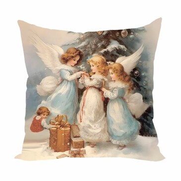 Подушка декоративная Рождественские ангелы 30х30 см  Zaberite