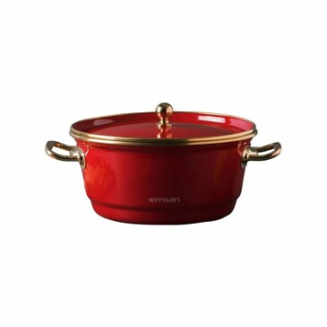 Кастрюля с крышкой и корзинкой для фритюра 24x12 см, 3 л Emsan