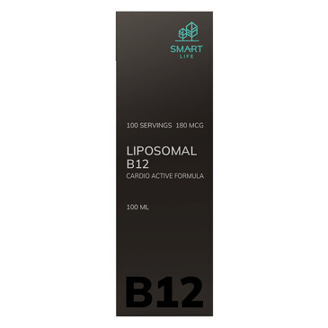 БАД. Витамин липосомальный B12 Формула Кардио Актив (100 порций, 180 MCG), 100 мл SmartLife