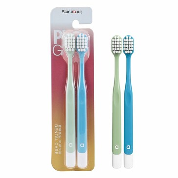 Набор щеток зубных с квадратной насадкой, щетина 15,8 мм (2 шт.), 19,5 см Farres