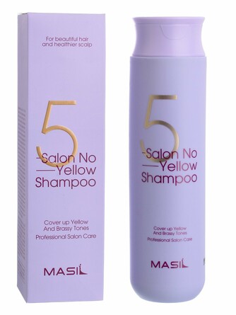 Шампунь тонирующий для осветленных волос 5salon no yellow shampoo 300 мл  Masil