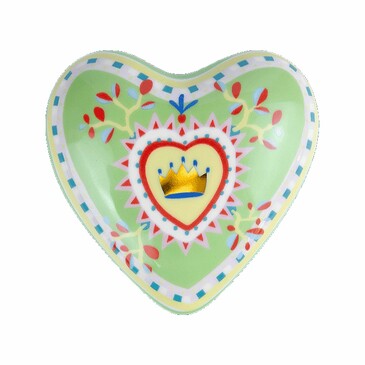 Декор фарфоровый в форме сердца Сердце 9,5 см Baci Milano
