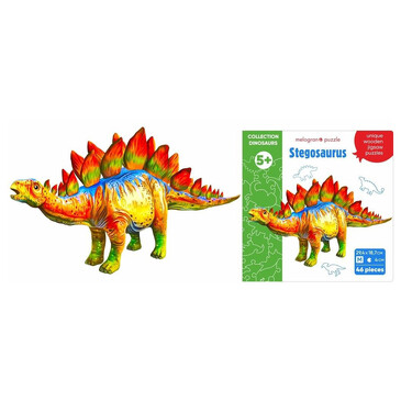 Пазл из ХДФ. Стегозавр (46 дет.), 5 лет+ Melograno