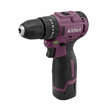 Дрель-шуруповерт аккумуляторная ударная 160 Вт Kitfort