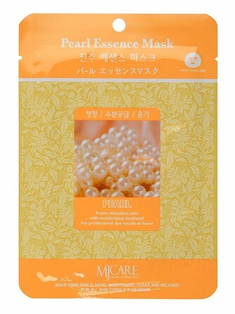 Маска для лица тканевая жемчуг essence 23 мл Mijin