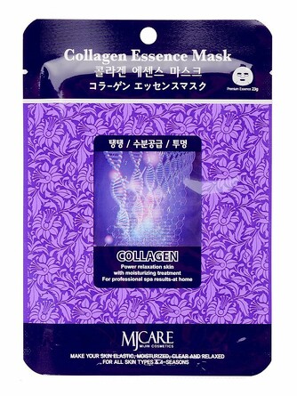 Маска для лица тканевая коллаген collagen essence 23 мл Mijin
