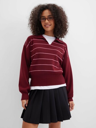 Джемпер-поло в полоску Barmariska