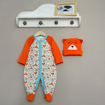 Комплект (комбинезон и шапочка) Лисичка Baby Boom
