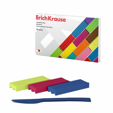 Пластилин классический 18 цветов, 288 г ErichKrause