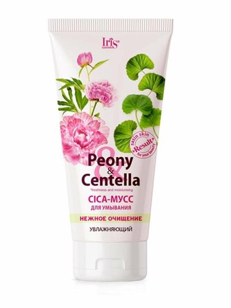 Мусс для умывания нежное очищение Peony & Centella 170 мл Iris Cosmetic