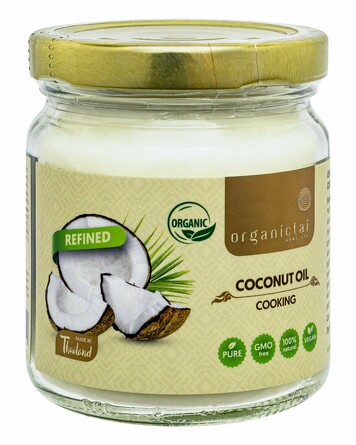Масло для кулинарии пищевое, рафинированное Кокос 200 мл Organic Tai