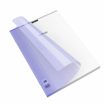 Комплект общих тетрадей (6 шт.) с пластиковой обложкой на скобе Классика CoverPrо Pastel, сиреневый, А4, 48 листов, клетка  ErichKrause