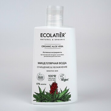 Мицеллярная вода Очищение&Увлажнение Серия Organic Aloe Vera, 250 мл Ecolatier