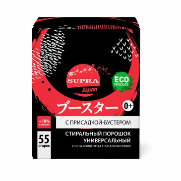 Порошок стиральный с бустером универсальный, 1100 г Supra