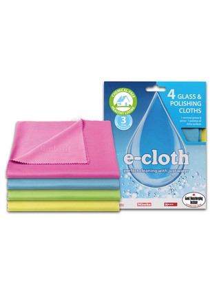 Салфетка для полировки/очистки стекла (4 шт.) E-Cloth