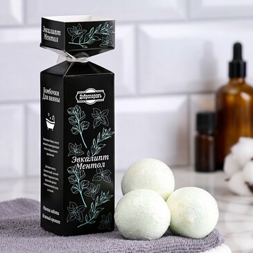 Бомбочки для ванны Spa&Beauty аромат эвкалипт- ментол Добропаровъ