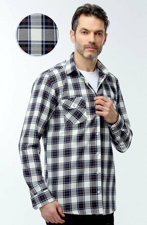 Рубашка полупрителенная (regular fit) с длинным рукавом Nicolo Angi