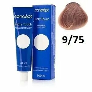 Крем-краска для волос 9.75 светлый карамельный блондин, 100 мл Concept