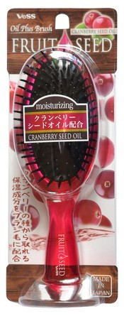 Увлажняющая расческа для волос с маслом семян клюквы, Fruit Seed Brush 1 шт Vess