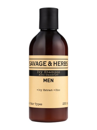 Мужской шампунь травяной против перхоти с экстрактом плюща Savage&Herbs