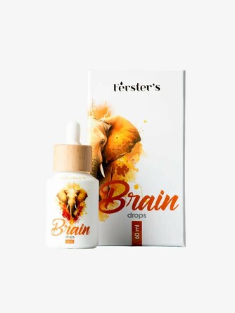 БАД. Brain Drops. Улучшение когнитивных функций и памяти, 60 мл Fёrster’s