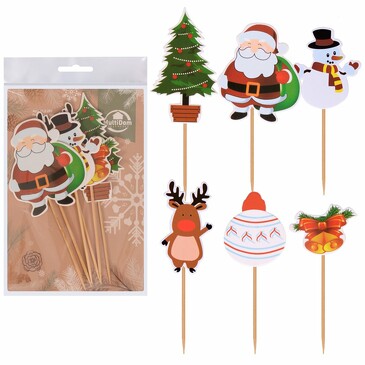 Шпажки для канапе С Новым годом! (6 шт) Мультидом