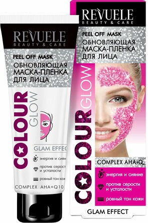 Обновляющая маска-пленка для лица Colour Glow, 80 мл Revuele