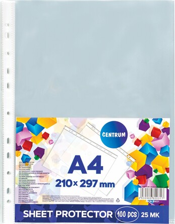 Папка-файл А4 с перфорацией (100 шт.) Centrum