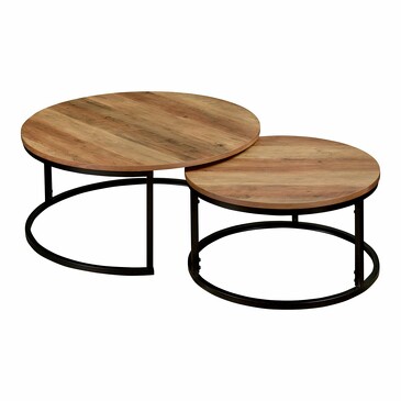 Набор из двух столиков Stanley (2 шт.: Ø60 см, Ø80 см) Bergenson Bjorn