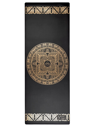 Коврик для йоги из натурального каучука Tibet Mandala Gold Your Yoga