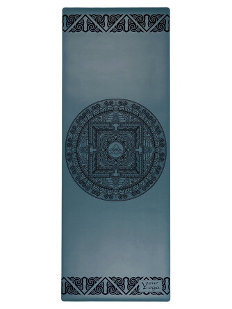 Коврик для йоги из натурального каучука Tibet Mandala blue Your Yoga