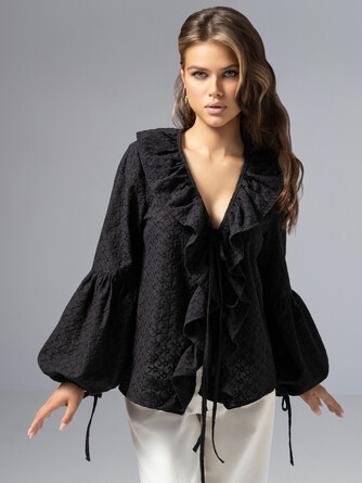 Блуза из хлопка Пленительная грация Charuttimoda