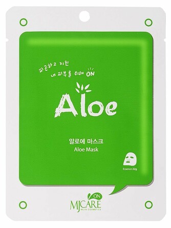 Маска тканевая для лица с алоэ on aloe 22 г Mijin