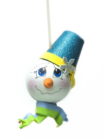 Набор для творчества Новогодний шар Снеговик  Волшебная мастерская
