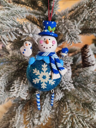 Украшение ёлочное. Снеговик, 9x6x14 см ForestMarket