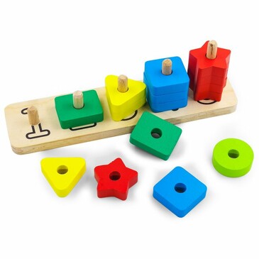 Игрушка Пирамидка Счеты, 24x8x6 см Alatoys