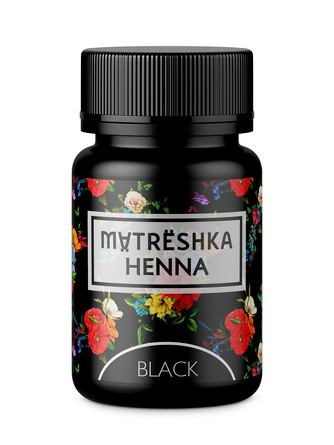 Хна для бровей в капсулах, цвет Black (30 капсул) Matreshka