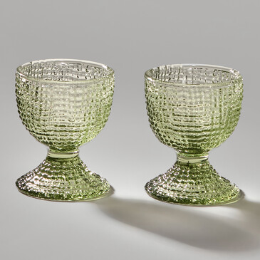 Набор подставок Под Яйцо Tempo Green (2 шт. по 5,5х5,5х6 см) Lefard