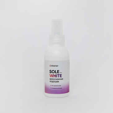 Спрей Sole-White для чистоты белой подошвы с микрофиброй 100 мл Icleaner