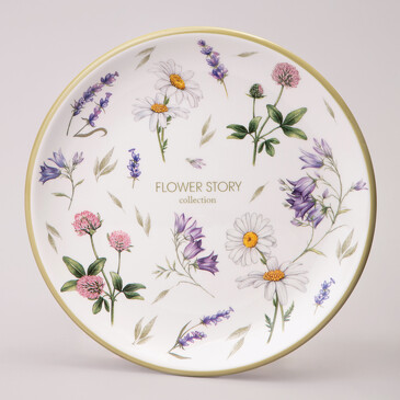Тарелка закусочная Flower Story 21х2,5 см Agness