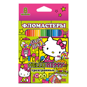 Фломастеры Hello Kitty, 8 цветов Centrum